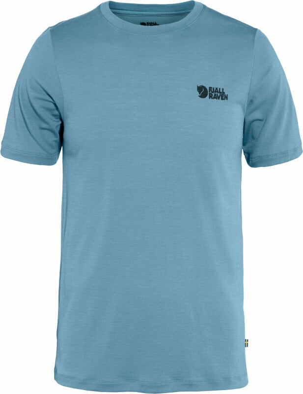 Outdoor T-Shirt Fjällräven Abisko Wool Logo SS M Dawn Blue L T-Shirt