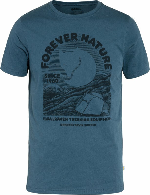Ulkoilu t-paita Fjällräven Fjällräven Equipment T-Shirt M Indigo Blue S T-paita