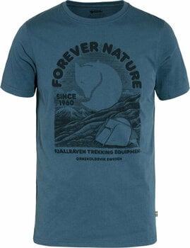 Camisa para exteriores Fjällräven Fjällräven Equipment T-Shirt M Indigo Blue S Camiseta - 1