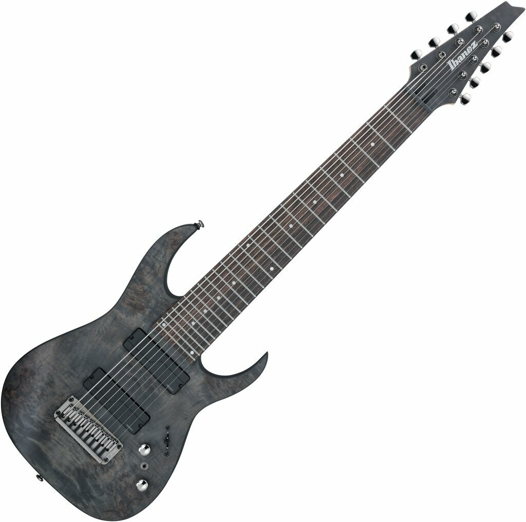 8-strunná elektrická kytara Ibanez RG9PB-TGF Transparent Gray Flat