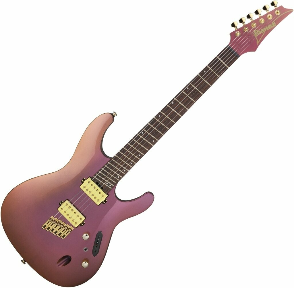 Guitares Multiscales Ibanez SML721-RGC Rose Gold Chameleon