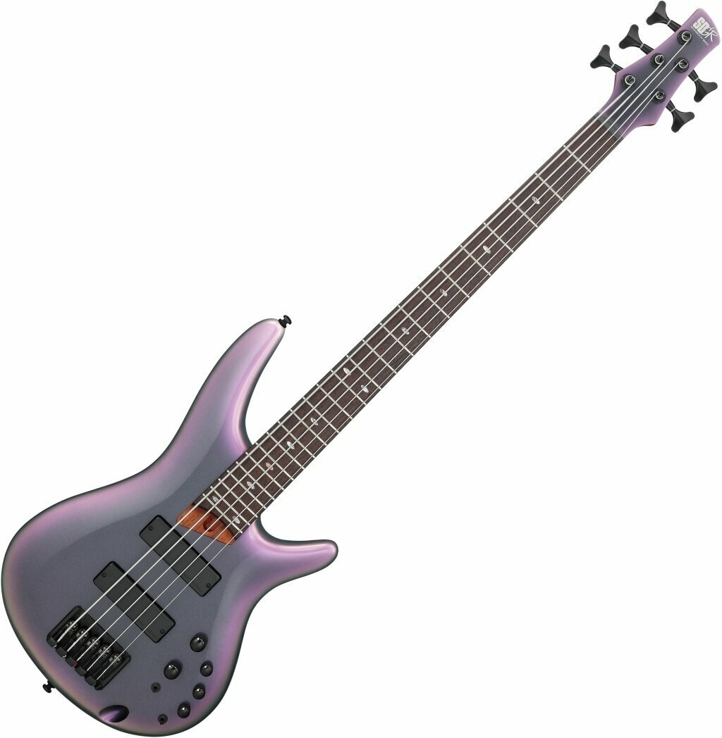 5-saitiger E-Bass, 5-Saiter E-Bass Ibanez SR505E-BAB Black Aurora Burst