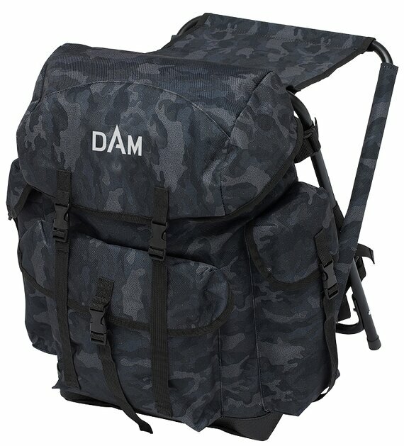 Borsa da pesca DAM Camo Backpack Chair (34x30x46cm)