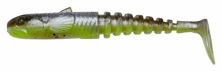Silikonska vaba Savage Gear Gobster Shad 5 pcs Green Pearl Yellow 9 cm 9 g