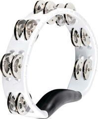 Classical Tambourine Meinl HTMT1WH Headliner Series Hand Held ABS White Classical Tambourine