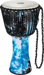 Djembe Meinl PADJ8-L-F 12" Rope Tuned Travel Series Djembe Galactic Blue Tie Dye 12" Djembe