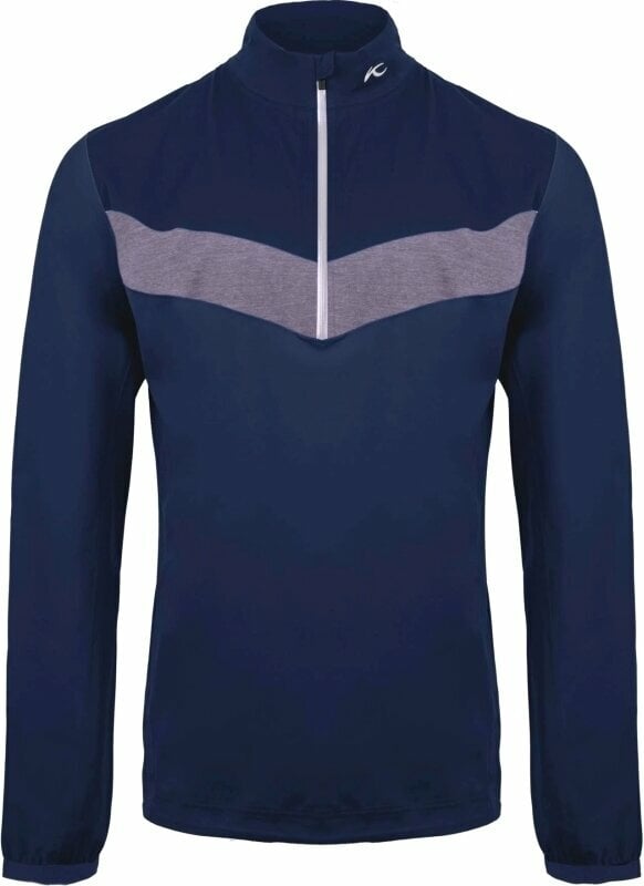 Hoodie/Sweater Kjus Mens Dexter II 2.5L Half Zip Atlanta Blue Melange/Atlanta Blue 52