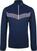 Hoodie/Sweater Kjus Mens Dexter II 2.5L Half Zip Atlanta Blue Melange/Atlanta Blue 56