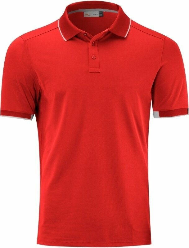Camiseta polo Kjus Mens Steve Polo S/S Cosmic Red 50 Camiseta polo