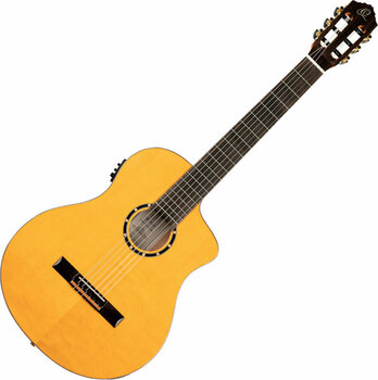Elektro-klasszikus gitár Ortega RCE170F 4/4 Stain Yellow - 1