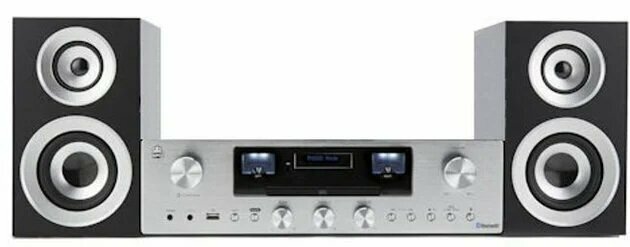 Système audio domestique GPO Retro PR 200 Argent