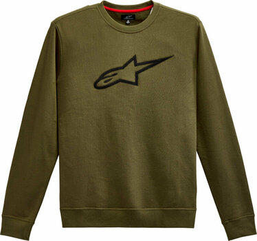 Sweater Alpinestars Ageless Crew Fleece Military Green/Black M Sweater - 1
