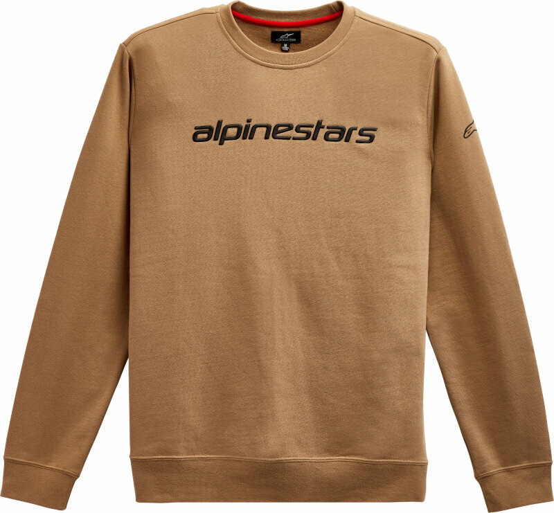 Sweat Alpinestars Linear Crew Fleece Sand/Black L Sweat