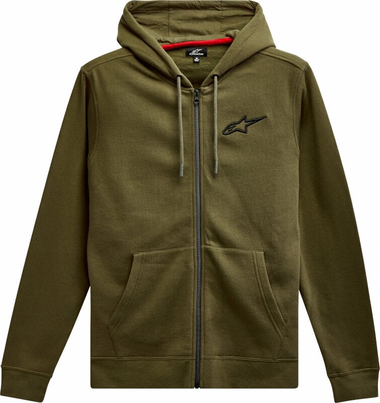 Sweatshirt Alpinestars Ageless Chest Hoodie Military Green/Black XL Sweatshirt