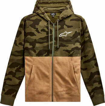 Sweatshirt Alpinestars Camo Block Hood Military/Sand XL Sweatshirt - 1