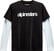 Tee Shirt Alpinestars Stack LS Knit Black/White L Tee Shirt