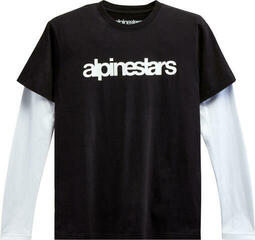 T-Shirt Alpinestars Stack LS Knit Black/White
