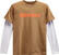 Tee Shirt Alpinestars Stack LS Knit Sand/Warm Red S Tee Shirt