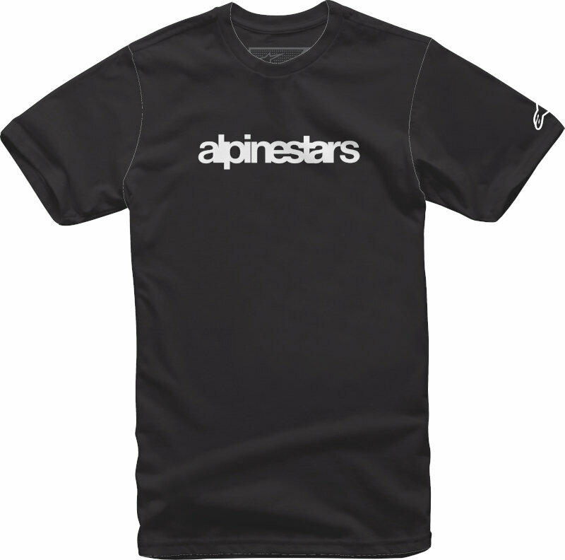 Horgászpóló Alpinestars Heritage Logo Tee Black/White L Horgászpóló