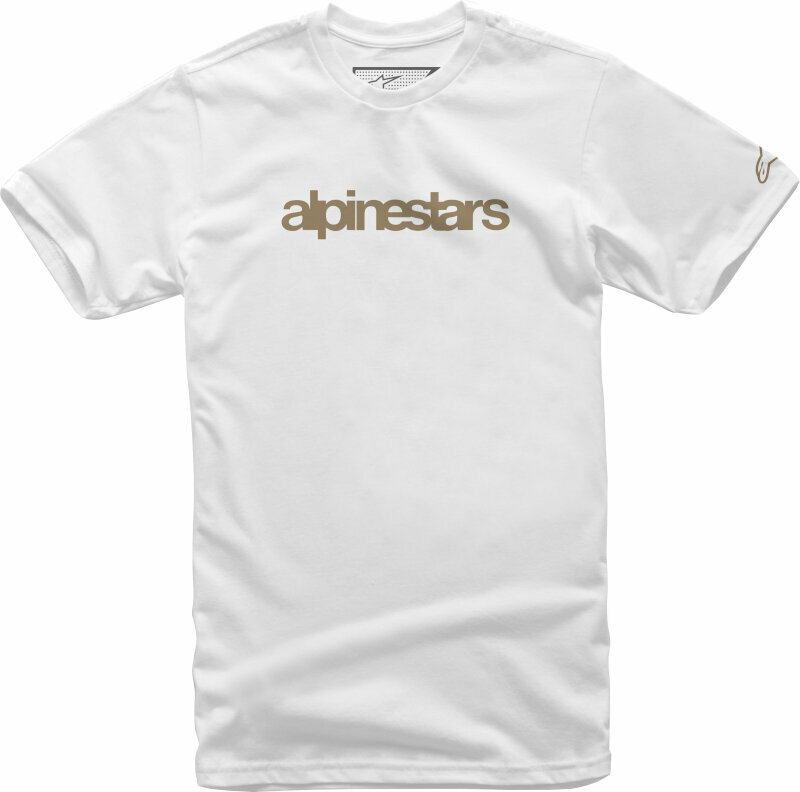 T-Shirt Alpinestars Heritage Logo Tee White/Sand M T-Shirt