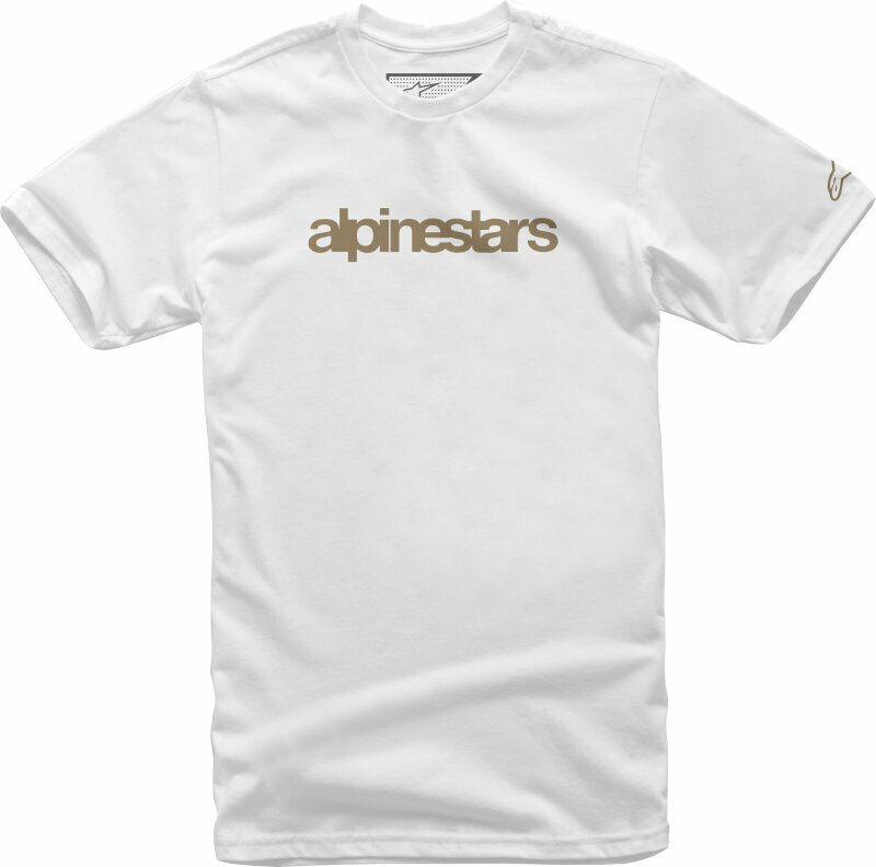 T-Shirt Alpinestars Heritage Logo Tee White/Sand L T-Shirt