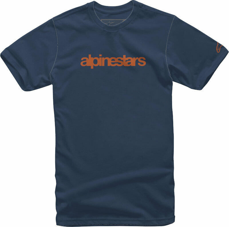 Μπλούζες Μηχανής Leisure Alpinestars Heritage Logo Tee Navy/Rust M Μπλούζες Μηχανής Leisure