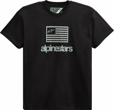 Camiseta de manga corta Alpinestars Flag Tee Black 2XL Camiseta de manga corta - 1