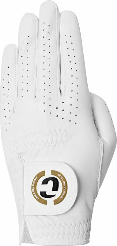 Rękawice Duca Del Cosma Elite Pro Mens Golf Glove Left Hand for Right Handed Golfer Fontana White M/L
