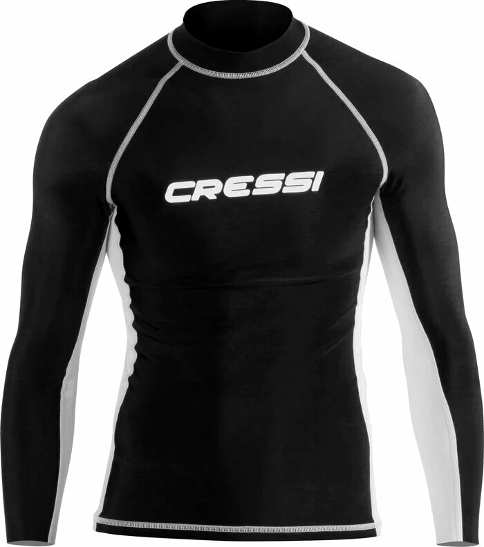 T-Shirt Cressi Rash Guard Man Long Sleeve T-Shirt Black/White L