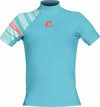 Koszula Cressi Shield Lady Rash Guard Koszulka z krótkim rękawem Aquamarine/Pink M - 1