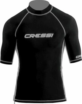 Camisa Cressi Rash Guard Man Short Sleeve Camisa Black M - 1