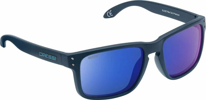 Óculos de náutica Cressi Blaze Sunglasses Matt/Blue/Mirrored/Blue Óculos de náutica