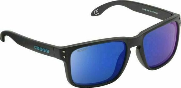 Okulary żeglarskie Cressi Blaze Sunglasses Matt/Black/Mirrored/Blue/Mirrored Okulary żeglarskie - 1