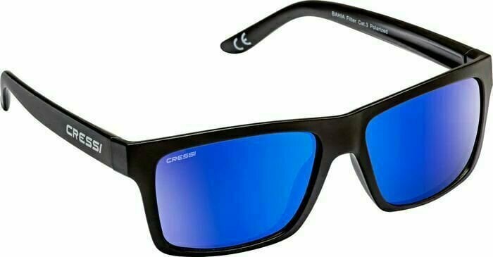 Óculos de náutica Cressi Bahia Floating Black/Blue/Mirrored Óculos de náutica