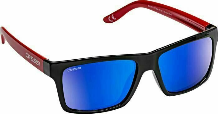 Briller til lystsejlere Cressi Bahia Floating Black/Red/Blue/Mirrored Briller til lystsejlere