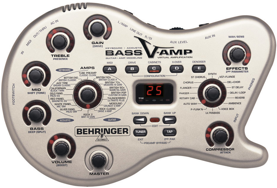 Basgitaar multi-effect Behringer Bass V-Amp