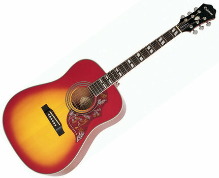 Guitarra dreadnought Epiphone Hummingbird Heritage Cherry Sunburst - 1