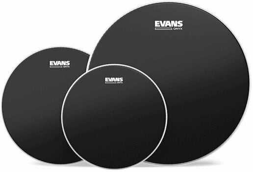 Conjunto de peles para bateria Evans ETP-ONX2-F Onyx Coated Fusion Conjunto de peles para bateria - 1