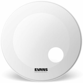 Resonant Drum Head Evans BD18RGCW EQ3 Coated White 18" White Resonant Drum Head - 1