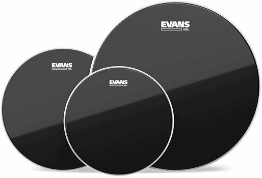 Drumhead Set Evans ETP-CHR-F Black Chrome Fusion Drumhead Set - 1