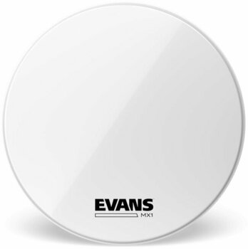 Marching Drum Head Evans BD18MX1W MX1 Marching Bass White 18" Marching Drum Head - 1