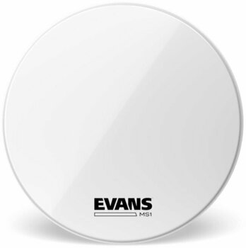 Marching Drum Head Evans BD28MS1W MS1 Marching Bass White 28" Marching Drum Head - 1