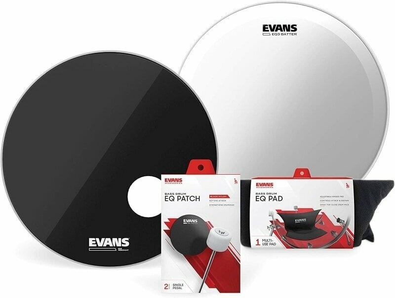 Комплект кожи за барабани Evans BD22B3 EQ3 System Комплект кожи за барабани
