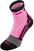 Meias de ciclismo R2 Mission Bike Socks White/Black/Pink M Meias de ciclismo