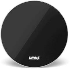 Pele de ressonância Evans BD22RB-NP EQ3 Resonant Black NO PORT 22" Black Pele de ressonância