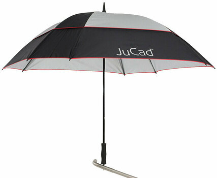 Parasol Jucad Umbrella Windproof With Pin Black/Silver/Red - 1