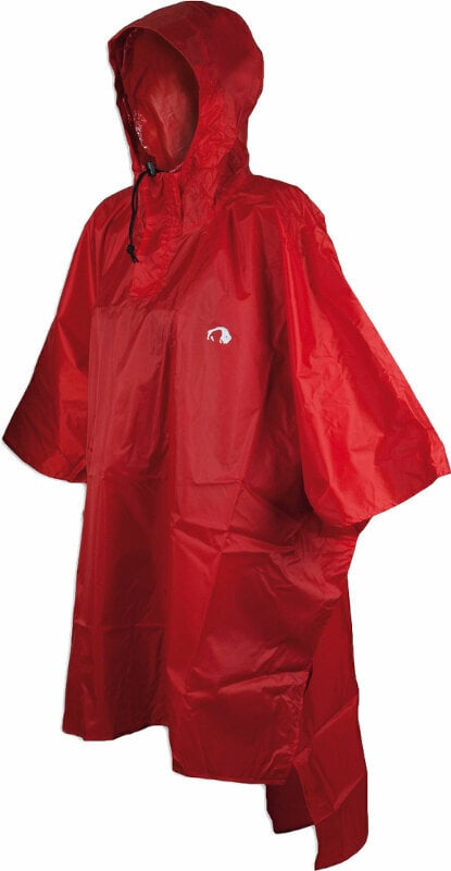 Outdoor Jacket Tatonka Poncho 2 Red M/L Outdoor Jacket