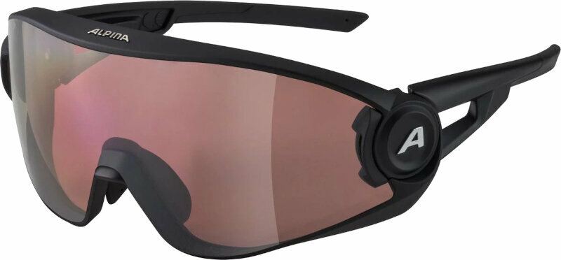 Óculos de ciclismo Alpina 5w1ng Q Black Matt/Blue Óculos de ciclismo