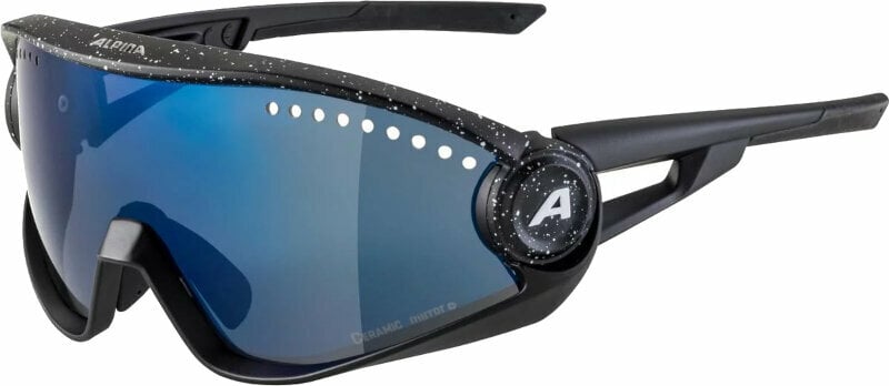 Cycling Glasses Alpina 5w1ng Black Blur Matt/Blue Cycling Glasses