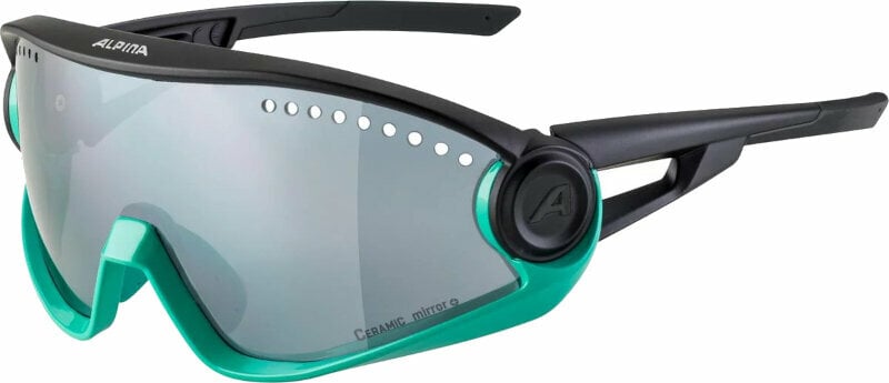 Óculos de ciclismo Alpina 5w1ng Turquoise/Black Matt/Black Óculos de ciclismo